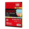 PAQUETE 100 HOJAS A4 COLOR PASTEL
