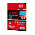 PAQUETE  DE 100 HOJAS A4 DE COLORES FUERTES